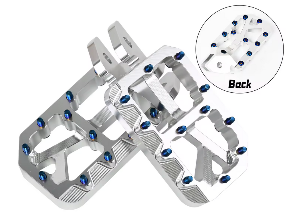 Upgraded e-moto pegs