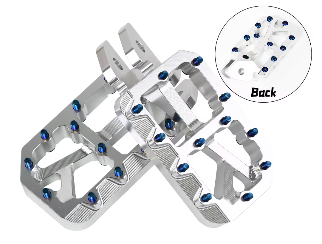 Upgraded e-moto pegs