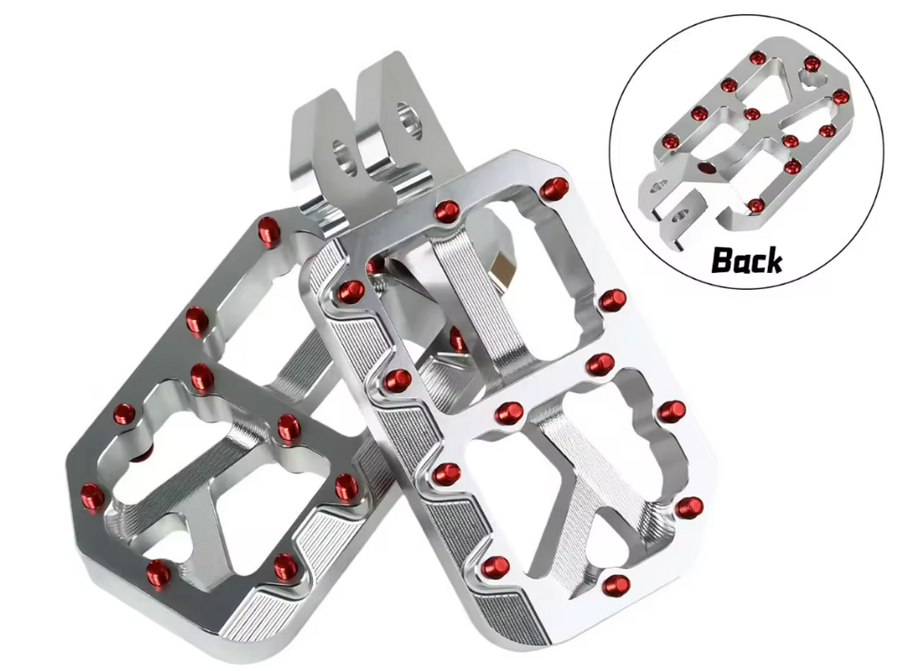 Upgraded e-moto pegs