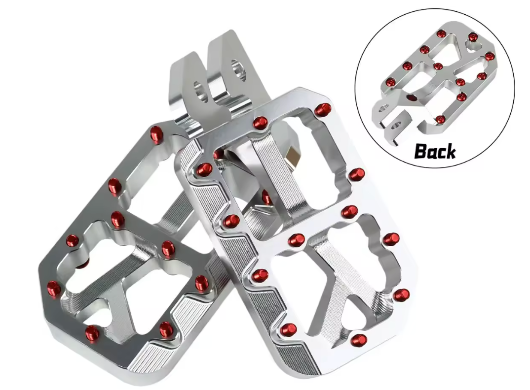 Upgraded e-moto pegs