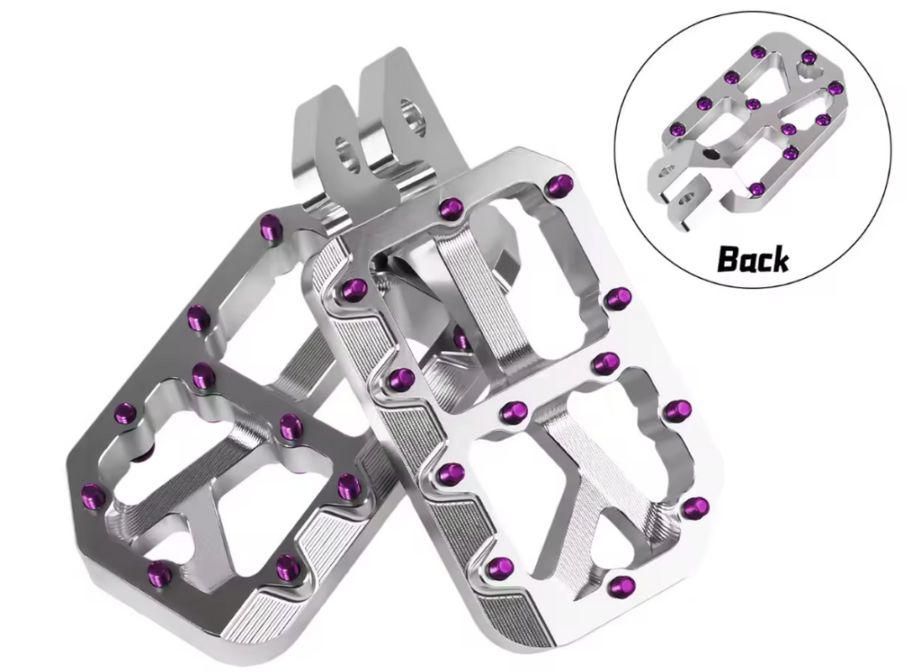 Upgraded e-moto pegs