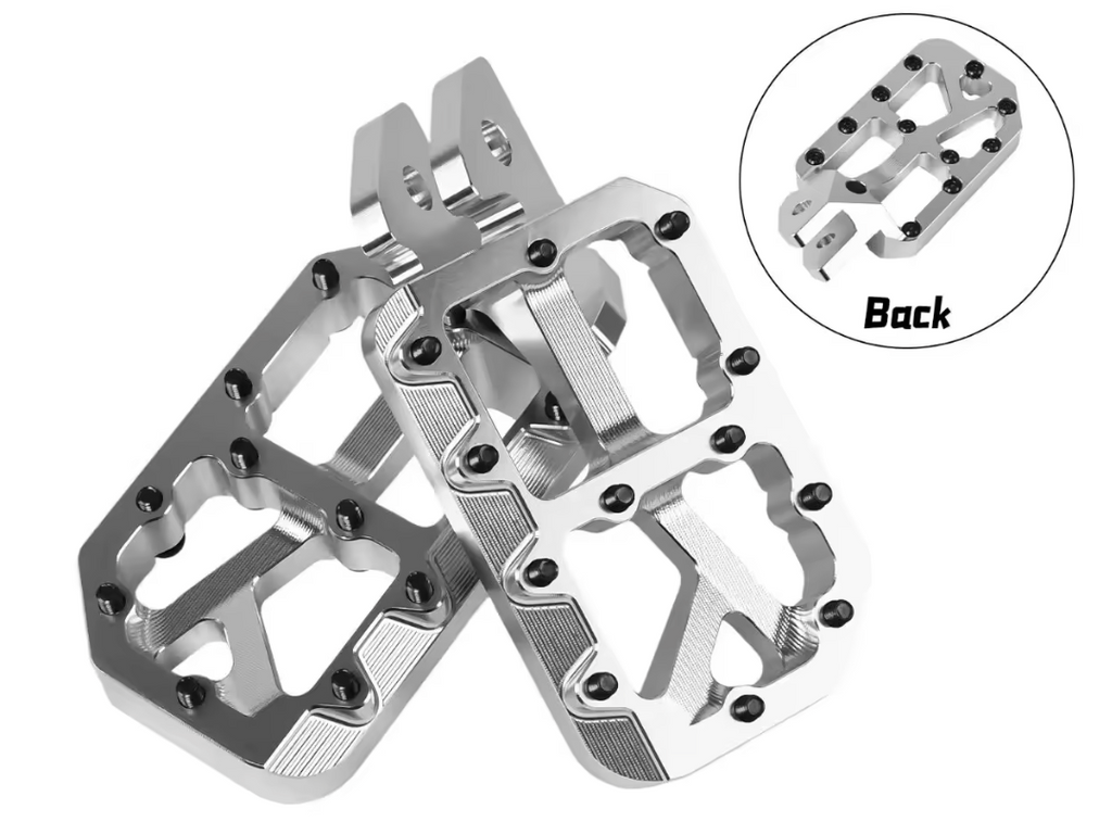 Upgraded e-moto pegs