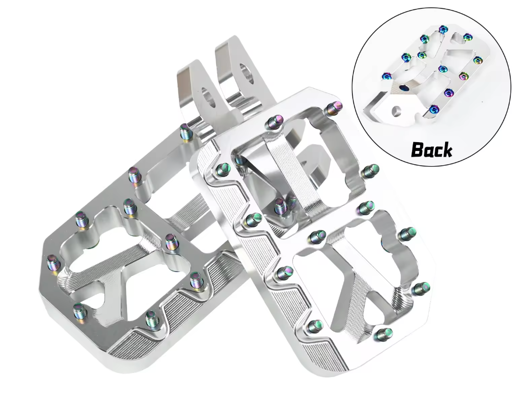 Upgraded e-moto pegs