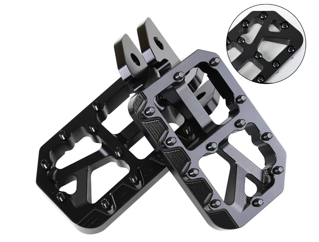 Upgraded e-moto pegs