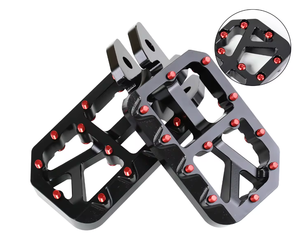 Upgraded e-moto pegs