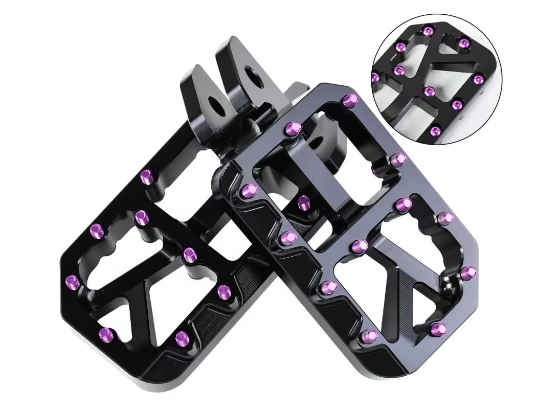 Upgraded e-moto pegs