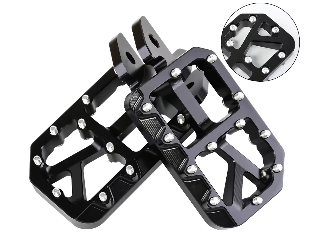 Upgraded e-moto pegs