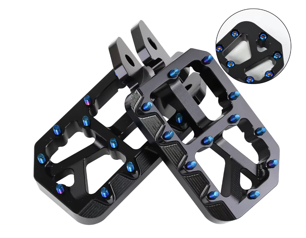 Upgraded e-moto pegs