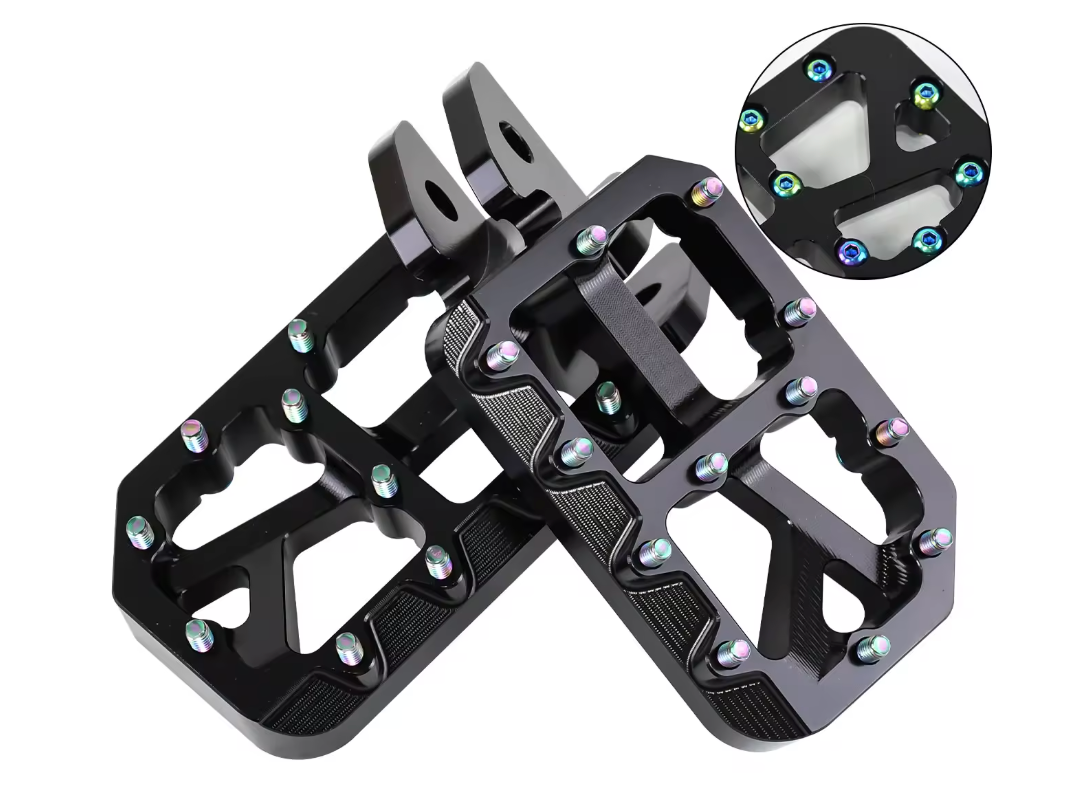 Upgraded e-moto pegs